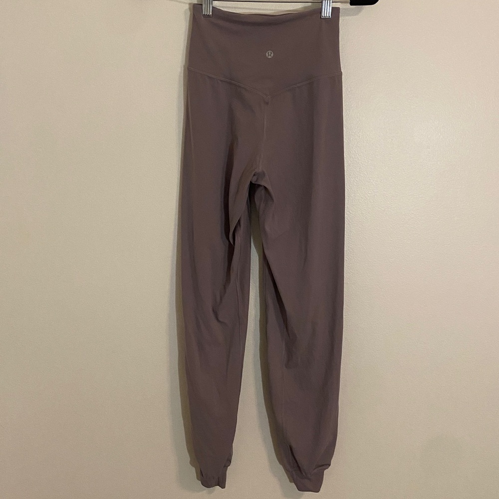 Lululemon Align Jogger 28" Vent Violet Verbena Taupe Open Slit Yoga size 2 - Picture 10 of 12